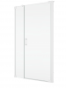 Ronal Sanswiss drzwi wahadłowe jednoczęściowe lewe ze ścianką stałą w linii 140,1-200x0-200 cm, szkło przezroczyste, profile WHITE LINE biały mat CA31CGSM20907